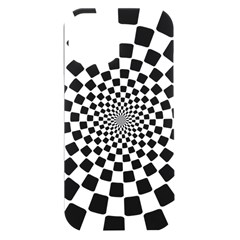 Geomtric Pattern Illusion Shapes Iphone 15 Plus Black Uv Print Pc Hardshell Case