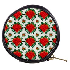 Retro 1880s Flowers Pattern 13 Mini Makeup Bag