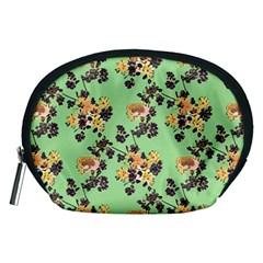 Retro 1880s Flowers Pattern 24 Accessory Pouch (medium)