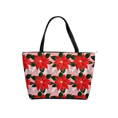 Poinsettia Pattern Seamless Pattern Christmas Xmas Classic Shoulder Handbag