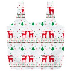 Red Green And Blue Christmas Themed Illustration Full Print Recycle Bag (xxl) by Paksenen