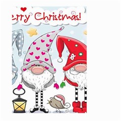 Merry Christmas, Christmas, Cute, Red, Merry, Gnomes Large Garden Flag (two Sides) by kyorashop23