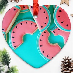 Watermelon, Fruit Ornament (heart) by kyorashop23