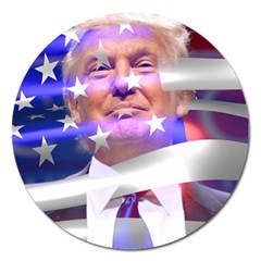 Donald Trump Flag Magnet 5  (round) by vintagetrump