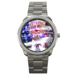 Donald Trump Flag Sport Metal Watch by vintagetrump