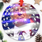 Donald Trump Flag Ornament (Round Filigree) Front