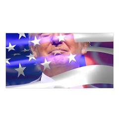 Donald Trump Flag Satin Shawl 45  X 80  by vintagetrump