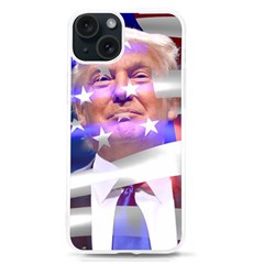 Donald Trump Flag Iphone 15 Tpu Uv Print Case by vintagetrump