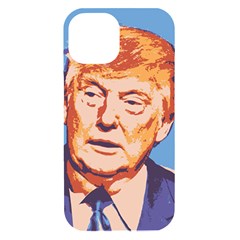 Orange Donald Trump Iphone 15 Black Uv Print Pc Hardshell Case by vintagetrump