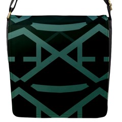 Geometric Design 01 Flap Closure Messenger Bag (s) by myclothy