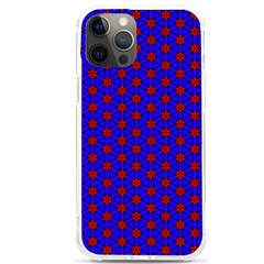 Blue Pattern Red Texture Iphone 12 Pro Max Tpu Uv Print Case by Mariart