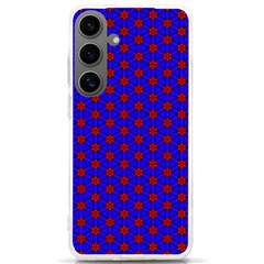 Blue Pattern Red Texture Samsung Galaxy S24 Ultra 6 9 Inch Tpu Uv Case by Mariart