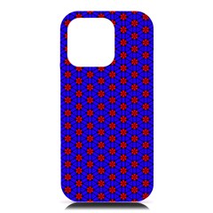 Blue Pattern Red Texture Iphone 16 Pro Max Black Uv Print Pc Hardshell Case by Mariart