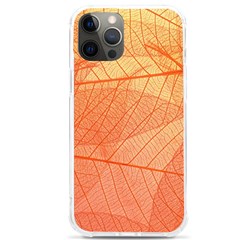 Abstract Texture Of Colorful Bright Pattern Of Transparent Leaves Of Orange And Yellow Color Iphone 12 Pro Max Tpu Uv Print Case by Posterlux