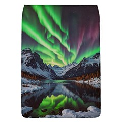 Lake Mountains Aorora Northern Lights Snow Removable Flap Cover (l) by Paksenen