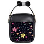 Foliage Pattern Beautiful Aesthetic Secret Garden Girls Sling Bag Front