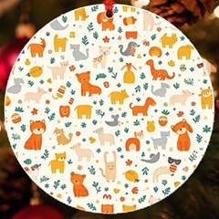 Pet Animal 04 Uv Print Acrylic Ornament Round by myclothy