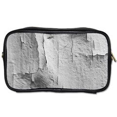 Wall With Cracked White Paint Texture Toiletries Bag (two Sides) by dflcprintsclothing