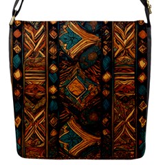 Tribal Chic Flap Closure Messenger Bag (s) by pollyparadiseartshop