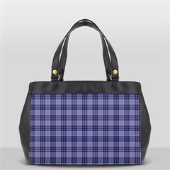 Purple Plaid Tartan 1 Oversize Office Handbag by dressshop