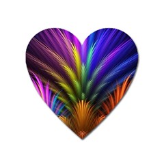 Abstract Colors - , Abstract Colors Heart Magnet by kyorashop23