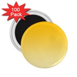 Amber Orange To Cream Yellow Linear Gradient 2.25  Magnets (100 pack)  Front