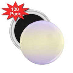 Pale Violet To Cream Yellow Bilinear Gradient 2 25  Magnets (100 Pack)  by GradientsOmbre