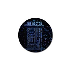 Doctor Who Tardis Golf Ball Marker (4 Pack) by Cemarart