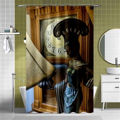 Lady Shower Curtain 48  X 72  (small)  by bestdesignintheworld