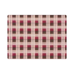 Retro 60s 50s Plaid Pattern 2 Premium Plush Fleece Blanket (mini) by violetheavensky