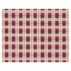 Retro 60s 50s Plaid Pattern 2 Premium Plush Fleece Blanket (medium) by violetheavensky