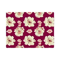 Retro 1880s Flowers Pattern Premium Plush Fleece Blanket (mini) by violetheavensky