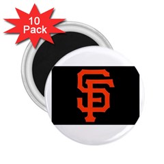 Sf Giants Logo 10 Pack Regular Magnet (round)